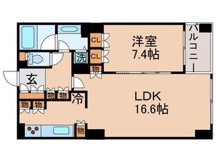 エンブレムコ－ト明石町の物件間取画像